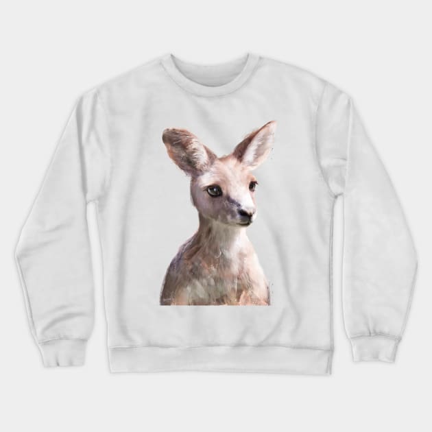 Little Kangaroo Crewneck Sweatshirt by Amy Hamilton